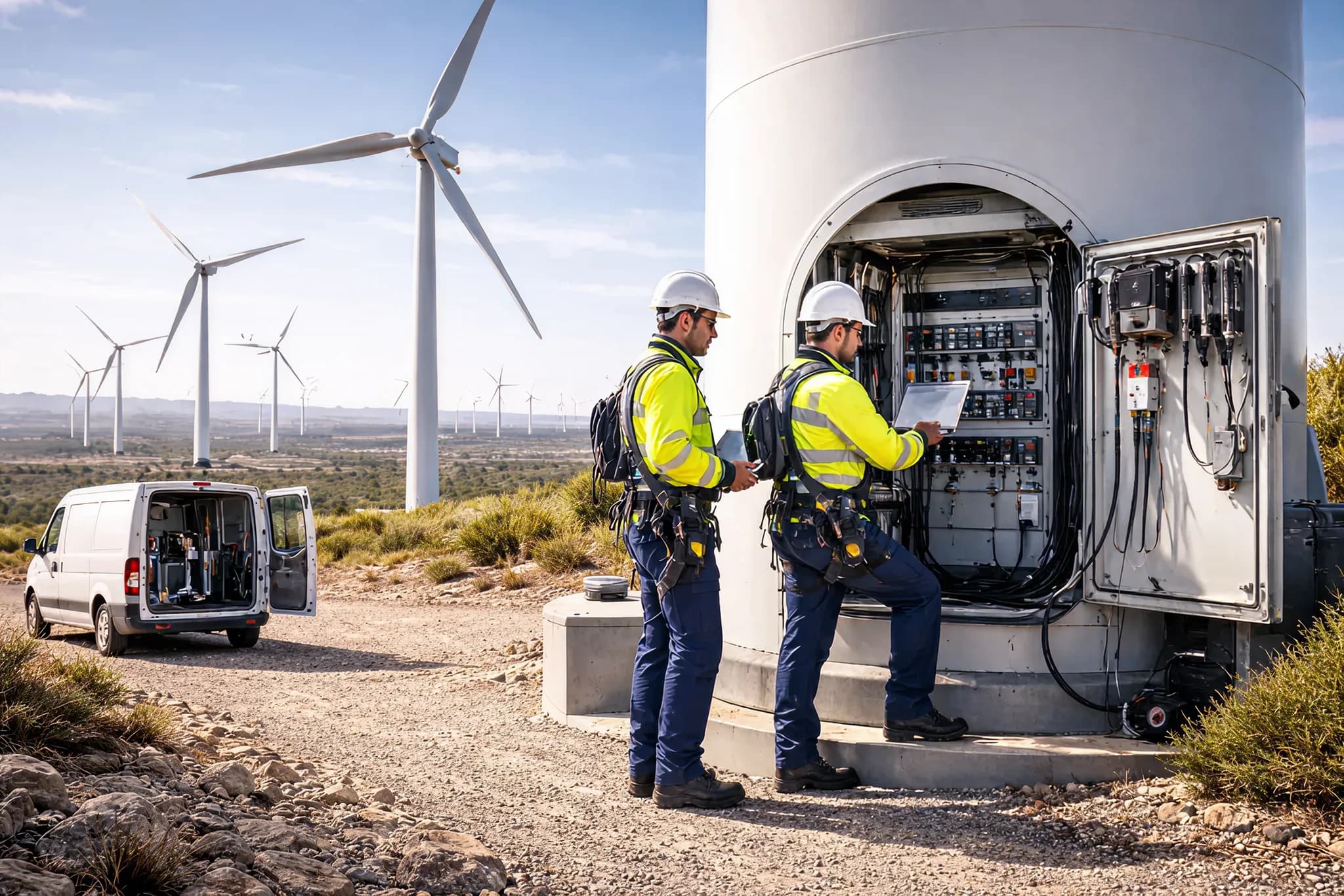 Servicios de inspección de parques eólicos y plantas fotovoltaicas con IA