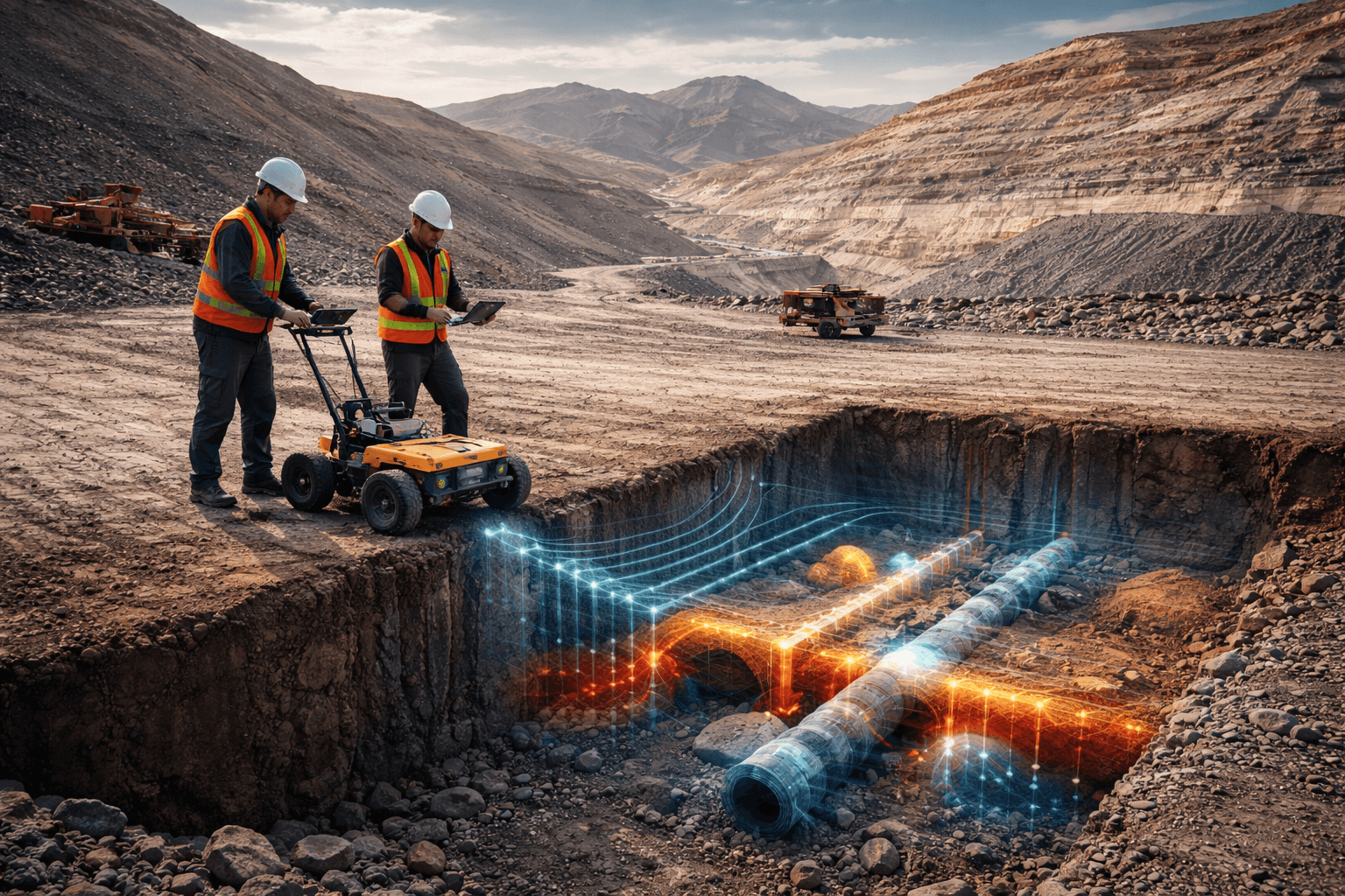 Tecnologia GPR de alta precisão para diagnóstico subterrâneo